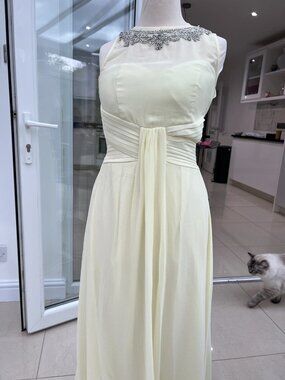 White long evening dress